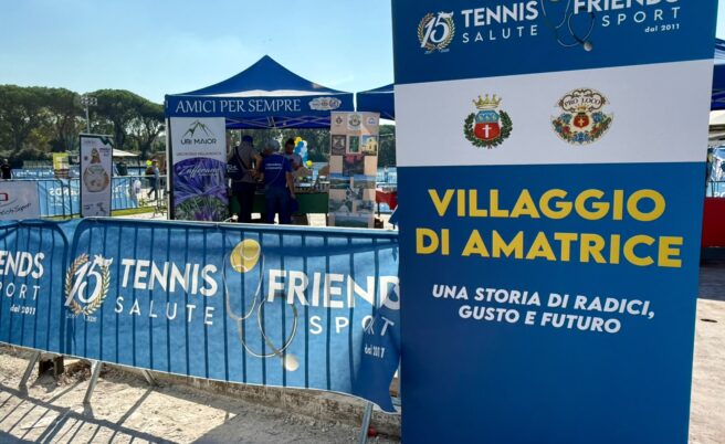 Tennis & Friends, Amatrice al Foro Italico: territorio, comunità e ricostruzione