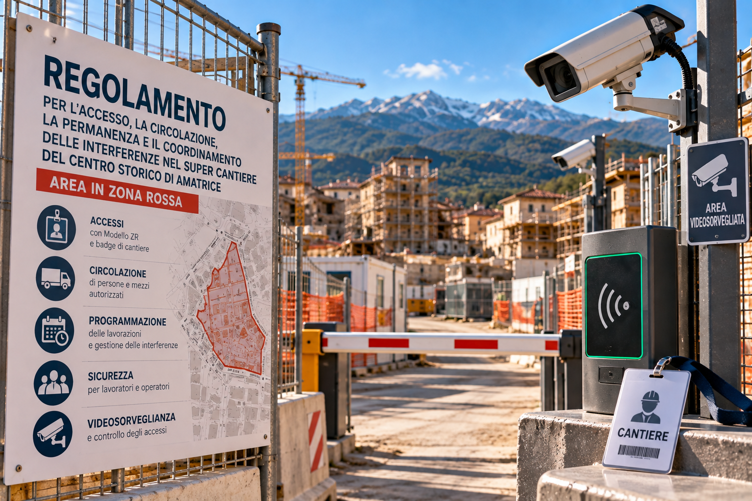 Amatrice, nuove regole per la sicurezza e il coordinamento nella ricostruzione: il 30 ottobre la presentazione del Regolamento di Cantiere